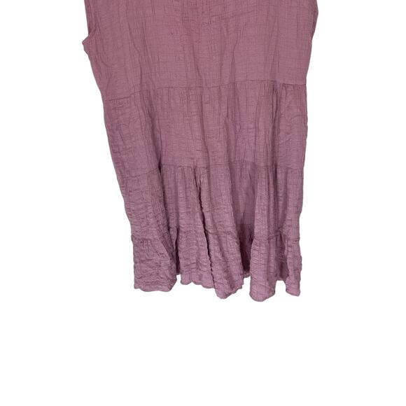 Knox Rose Dress XL Pink Short Sleeve Gauze Lightweight Pastel Tiered Casual - Picture 4 of 8